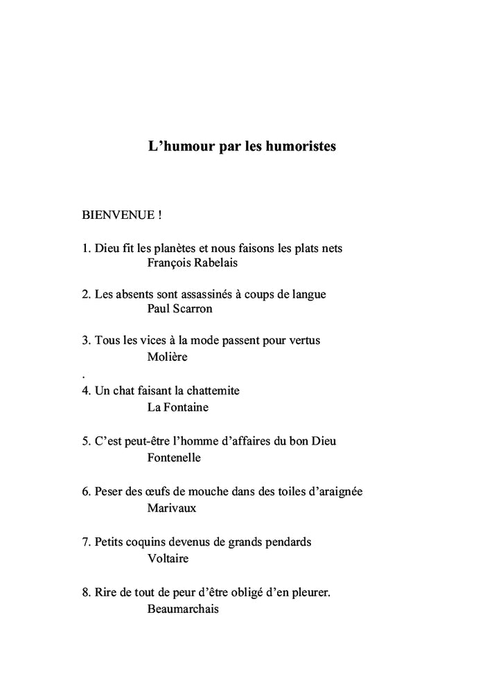 Histoire badine de l'humour