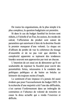 Besoin d'une réforme fiscale