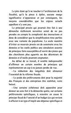 Besoin d'une réforme fiscale