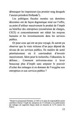 Besoin d'une réforme fiscale