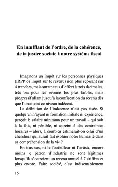 Besoin d'une réforme fiscale