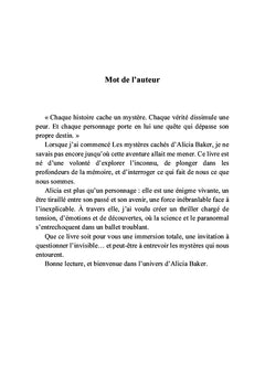 Les mystères cachés d'Alicia Baker