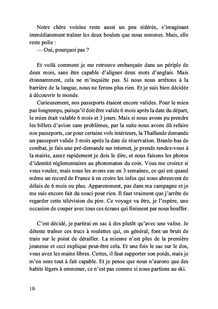 Mon voyage en Thaïlande