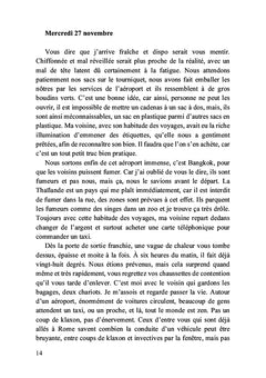 Mon voyage en Thaïlande