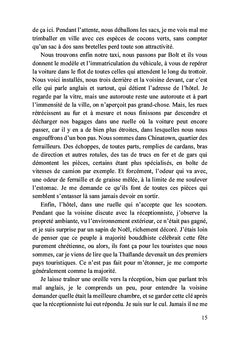 Mon voyage en Thaïlande