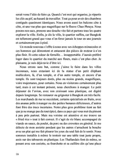 Mon voyage en Thaïlande