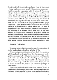 Mon voyage en Thaïlande