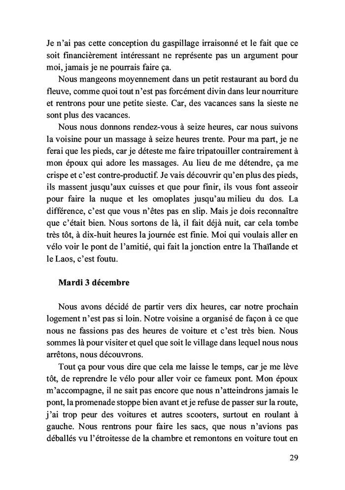 Mon voyage en Thaïlande