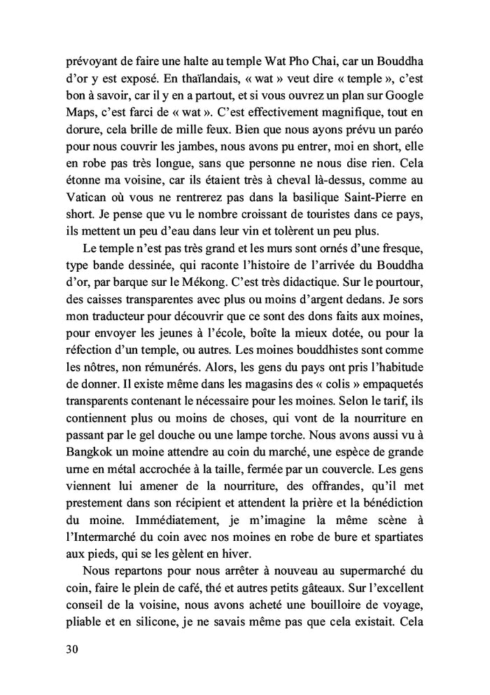 Mon voyage en Thaïlande