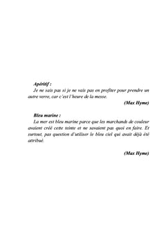 Apéritif bleu marine