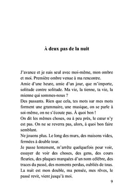 À deux pas de la nuit...