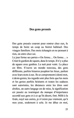 À deux pas de la nuit...