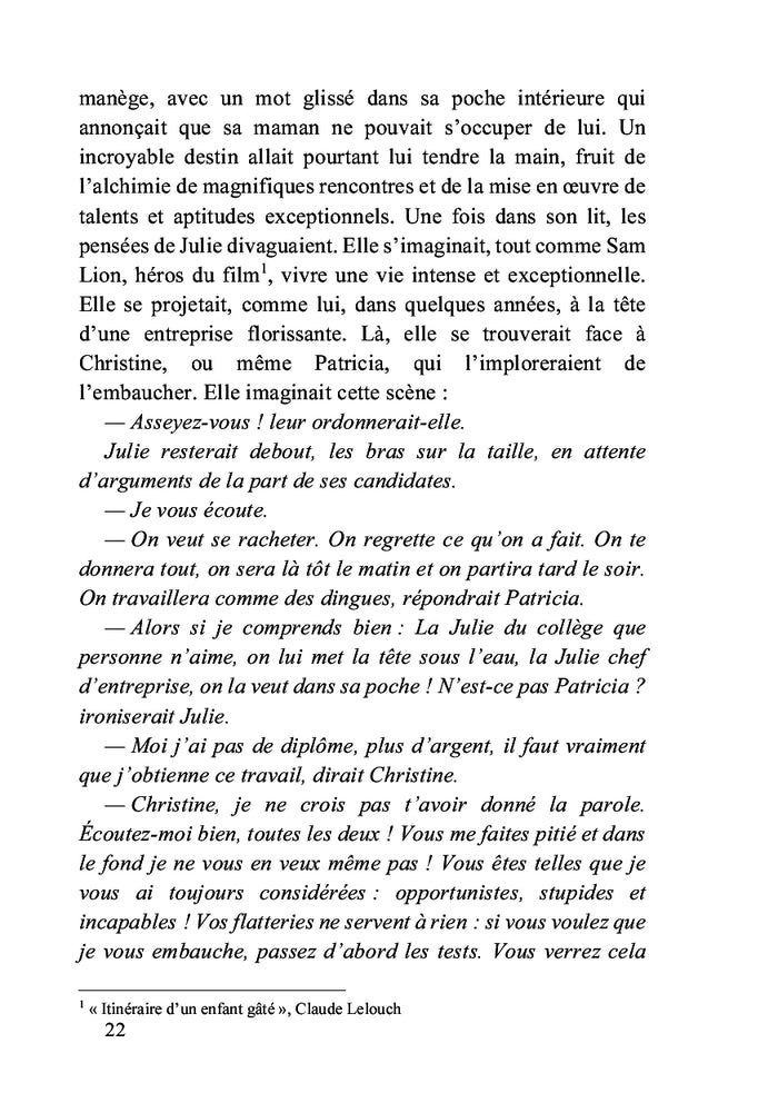 Je leur dirai que j'ai rêvé