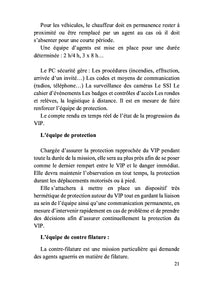 Mémento des gardes du corps