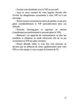 Mémento des gardes du corps