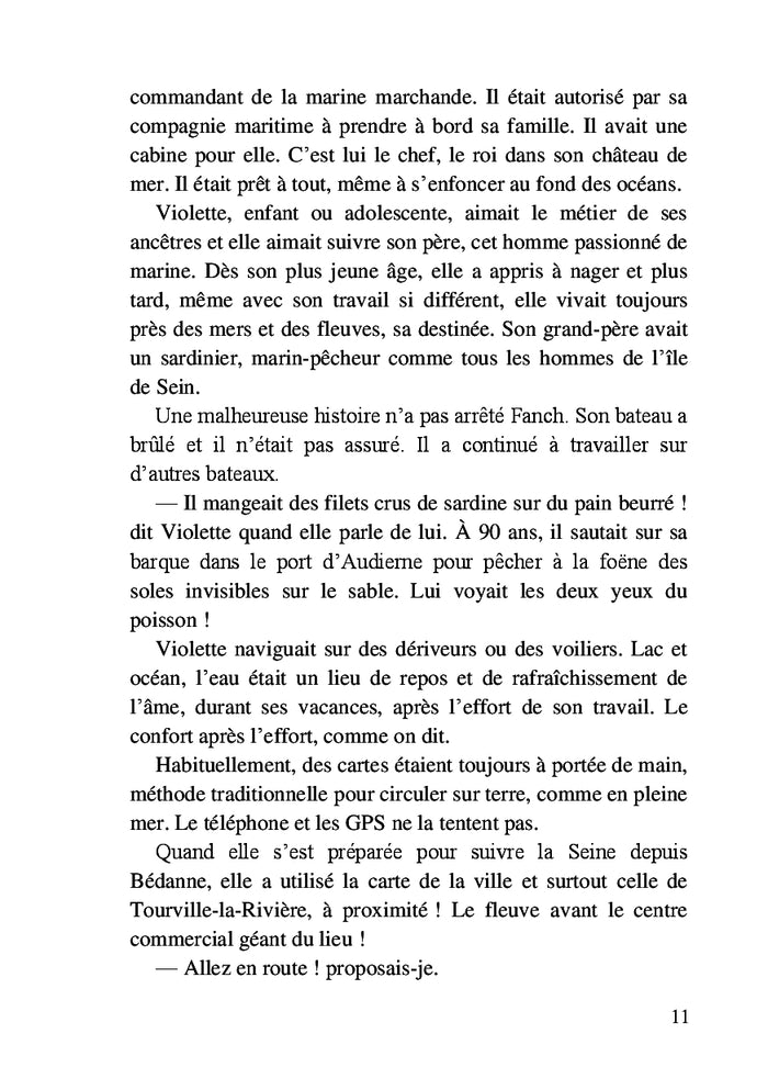 Arthur, la Seine, Violette et moi