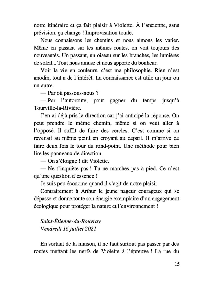 Arthur, la Seine, Violette et moi