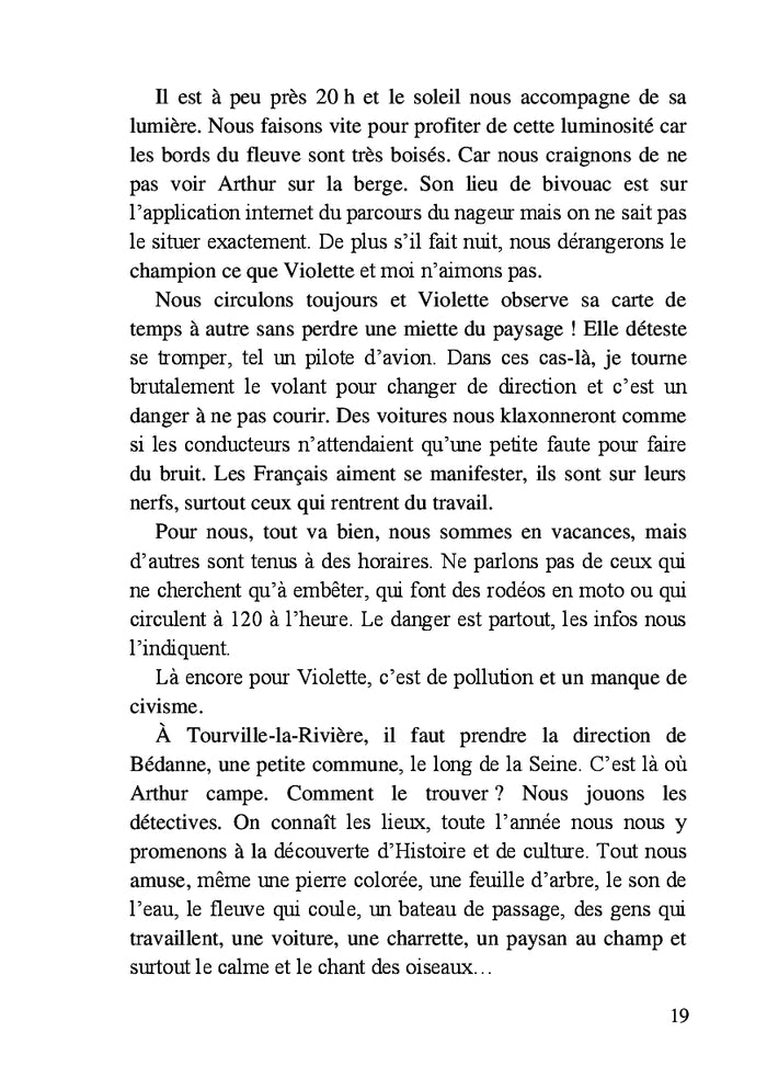 Arthur, la Seine, Violette et moi