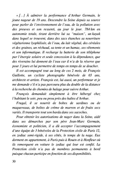 Arthur, la Seine, Violette et moi