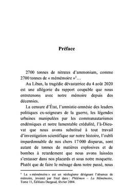 Recueil de témoignages de la jeunesse libanaise