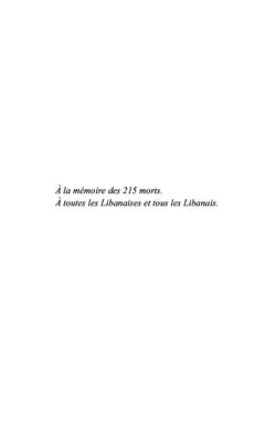 Recueil de témoignages de la jeunesse libanaise