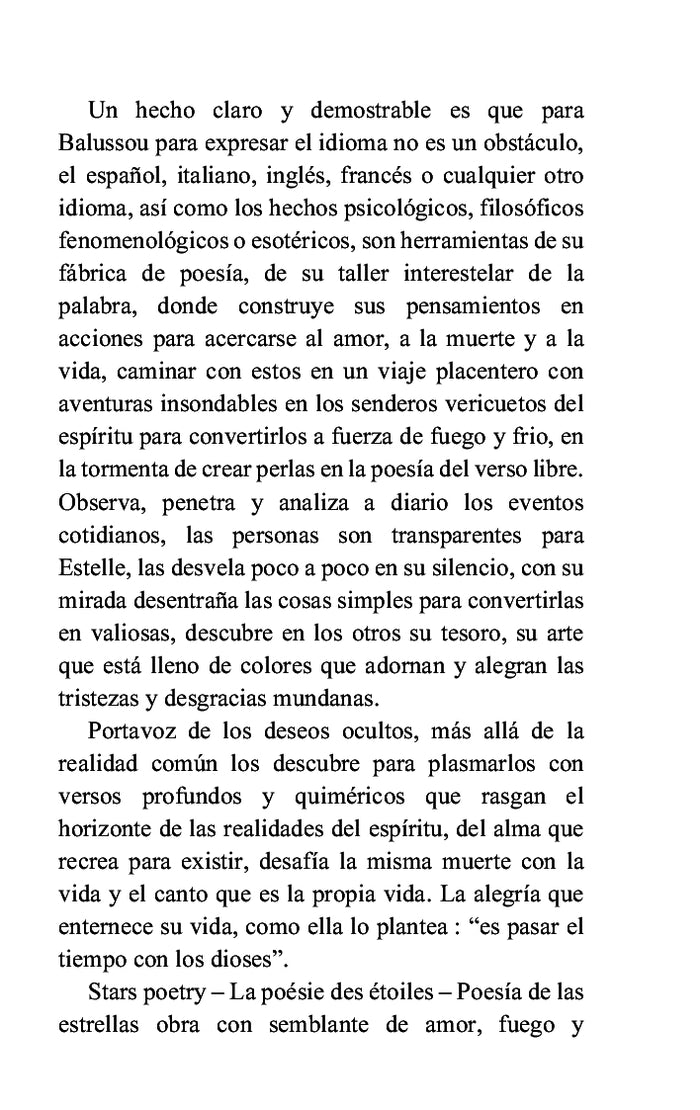 La poésie des étoiles