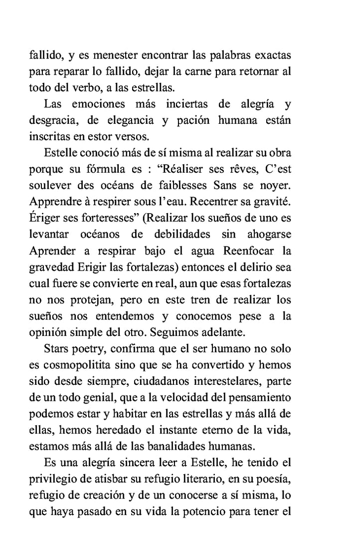 La poésie des étoiles