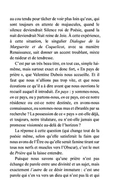 En pays de prière