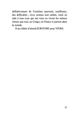 Survivre pour vivre