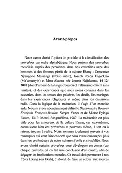 Dictionnaire des proverbes Ekañ