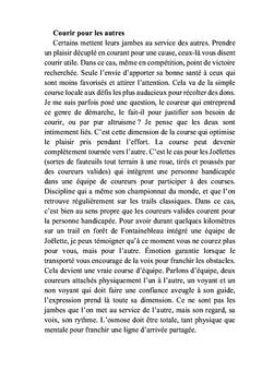 Rien ne sert de courir... et pourtant