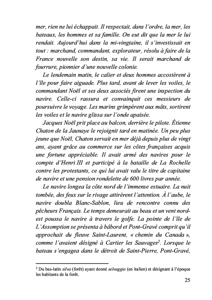 Vers la Nouvelle-France