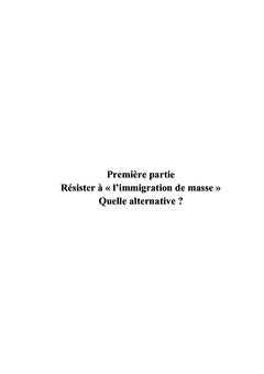 Quelle alternative à l'immigration de masse ?