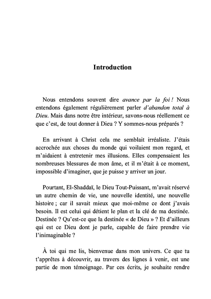 Du désespoir, il m'a sortie