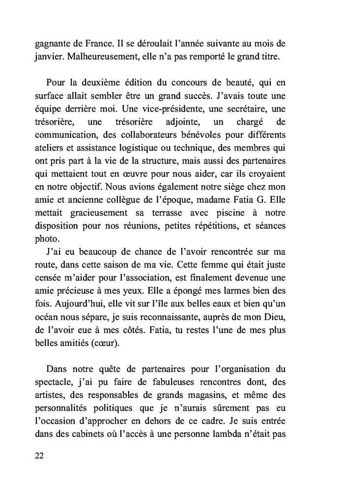 Du désespoir, il m'a sortie