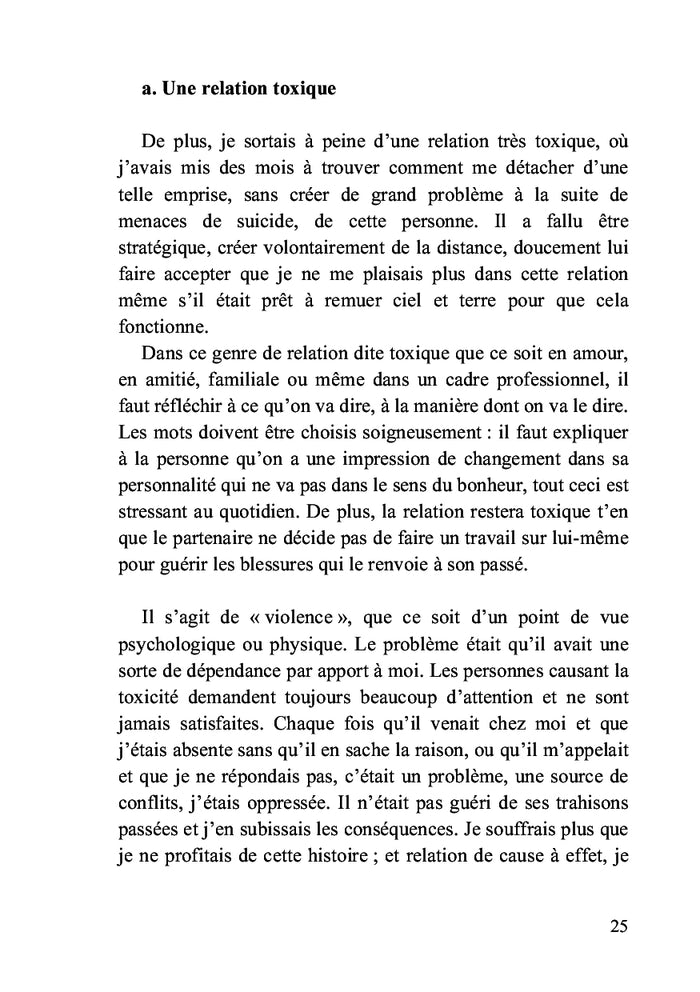 Du désespoir, il m'a sortie