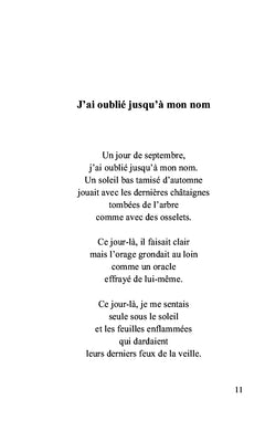 J'ai oublié jusqu'à mon nom