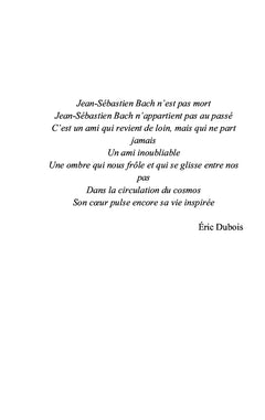 Jean Sébastien Bach, musicien de Dieu