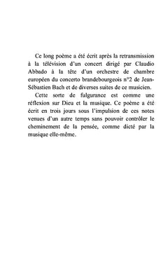 Jean Sébastien Bach, musicien de Dieu