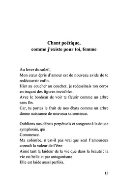 Chants d’amour, Comme j’existe pour toi, femme