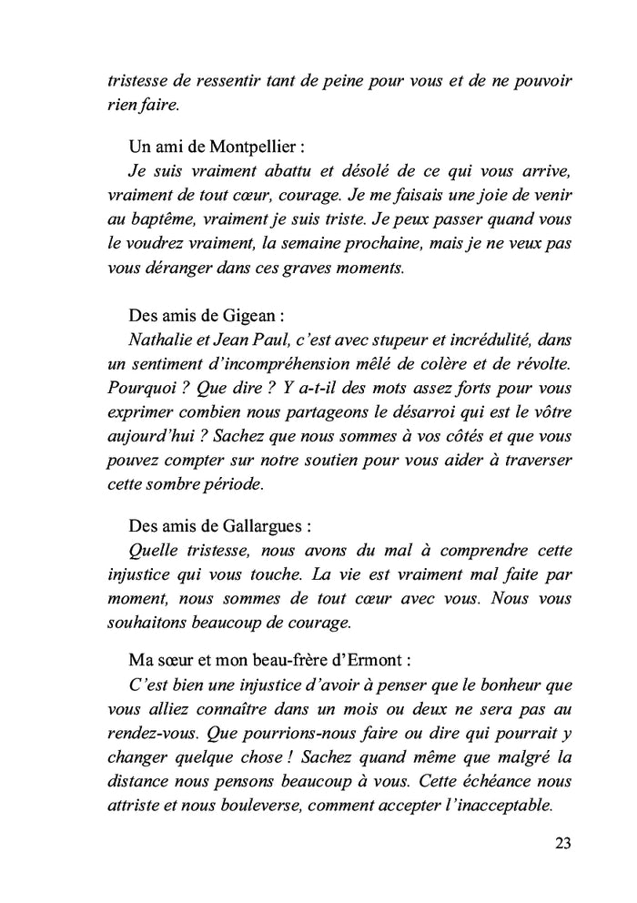 Notre vie sur un fil