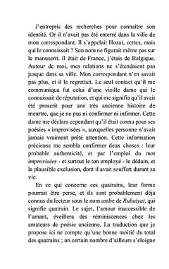 Rubaiyat d'un monde sans images