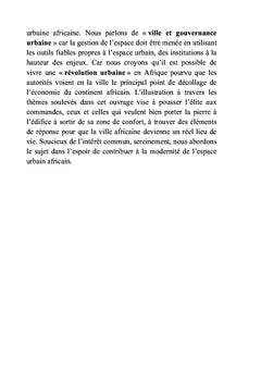 Ville et gouvernance urbaine