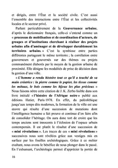 Ville et gouvernance urbaine