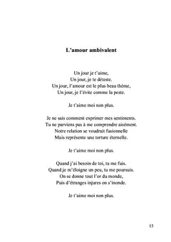 Les déclinaisons de l'amour