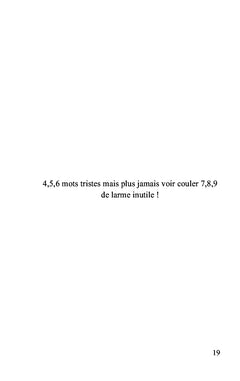 S.O.S des mots un peu tristes !