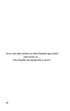 S.O.S des mots un peu tristes !