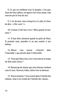 Petites pensées en passant
