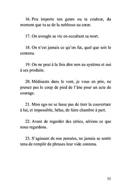 Petites pensées en passant