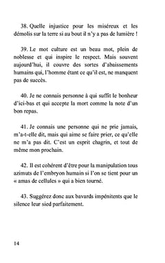 Petites pensées en passant